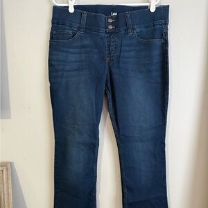 Lee Dark Blue Straight Leg Women's Jeans